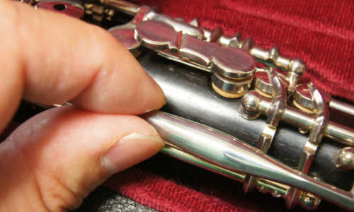 キーの動きが悪い木管