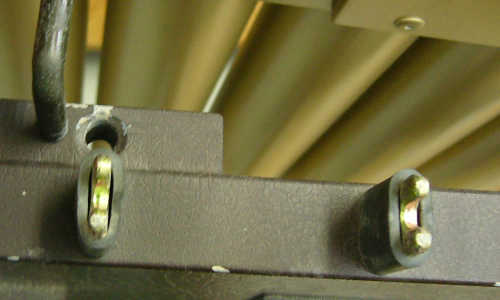 へたったマリンバのフックゴム